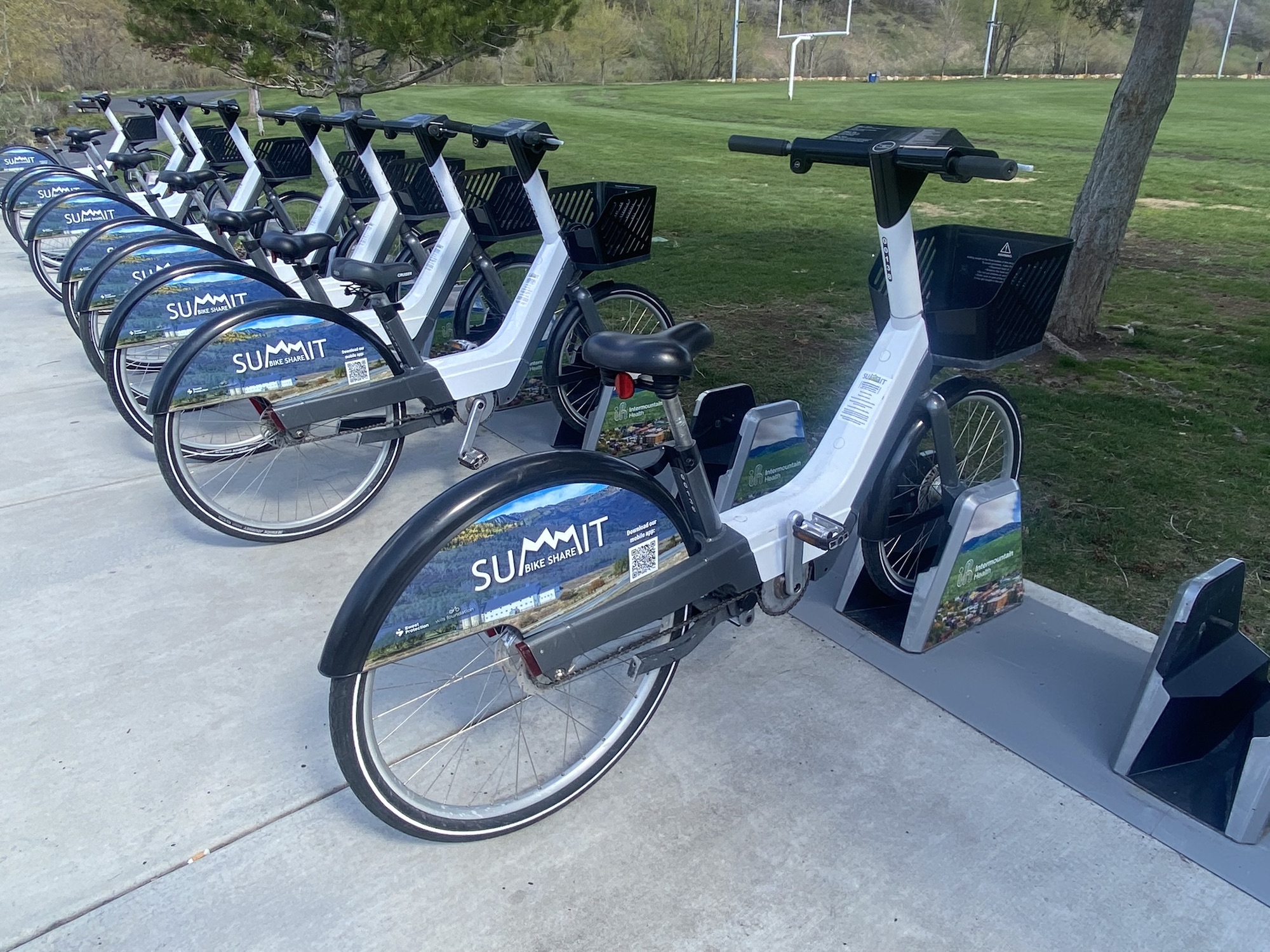 Summit Bike Share rental bikes